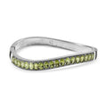 Natürliches Peridot Armreif, ca. 19 cm Edelstahl ca. 8.74 ct