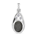 Meteorit und Zirkon Anhänger - 4,54 ct.