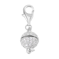Zirkonia Magnetverschluss Silber