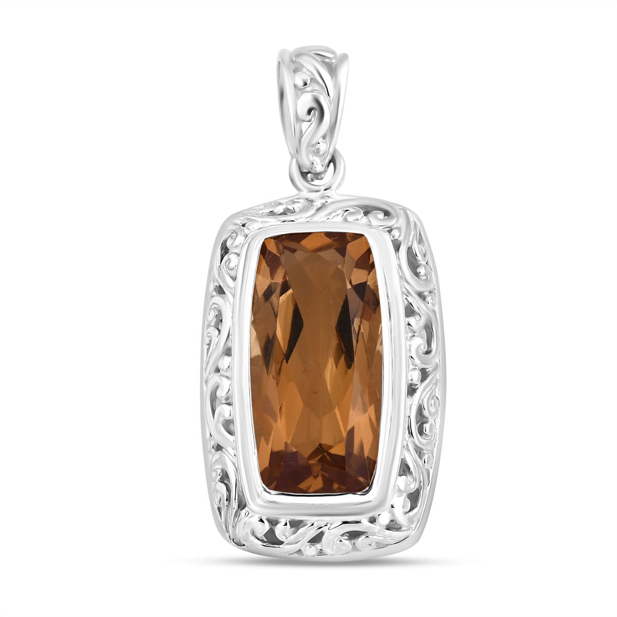 Royal Bali - Citrin Anhänger, 925 Silber ca. 8.05 ct