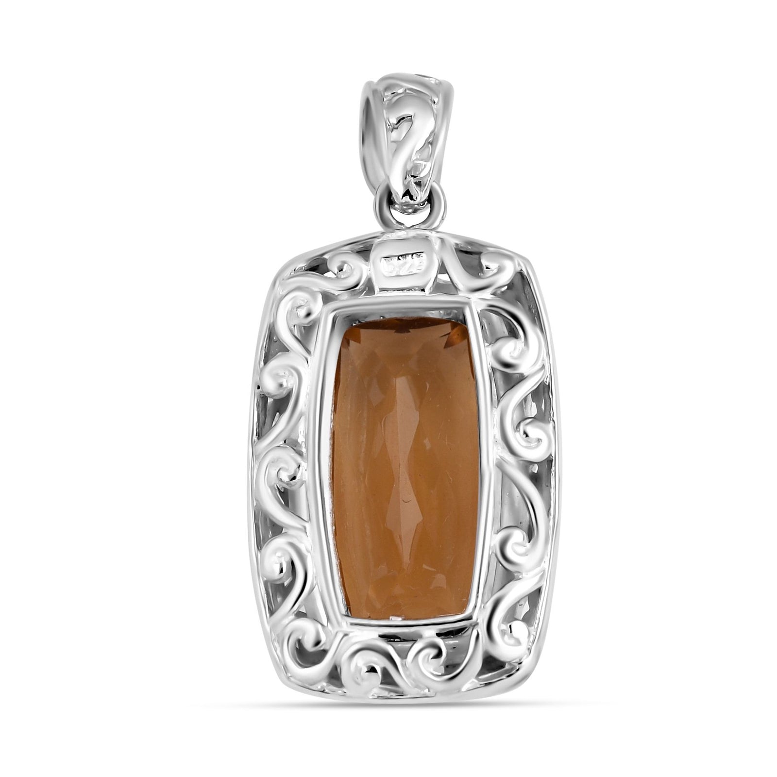 Royal Bali - Citrin Anhänger, 925 Silber ca. 8.05 ct