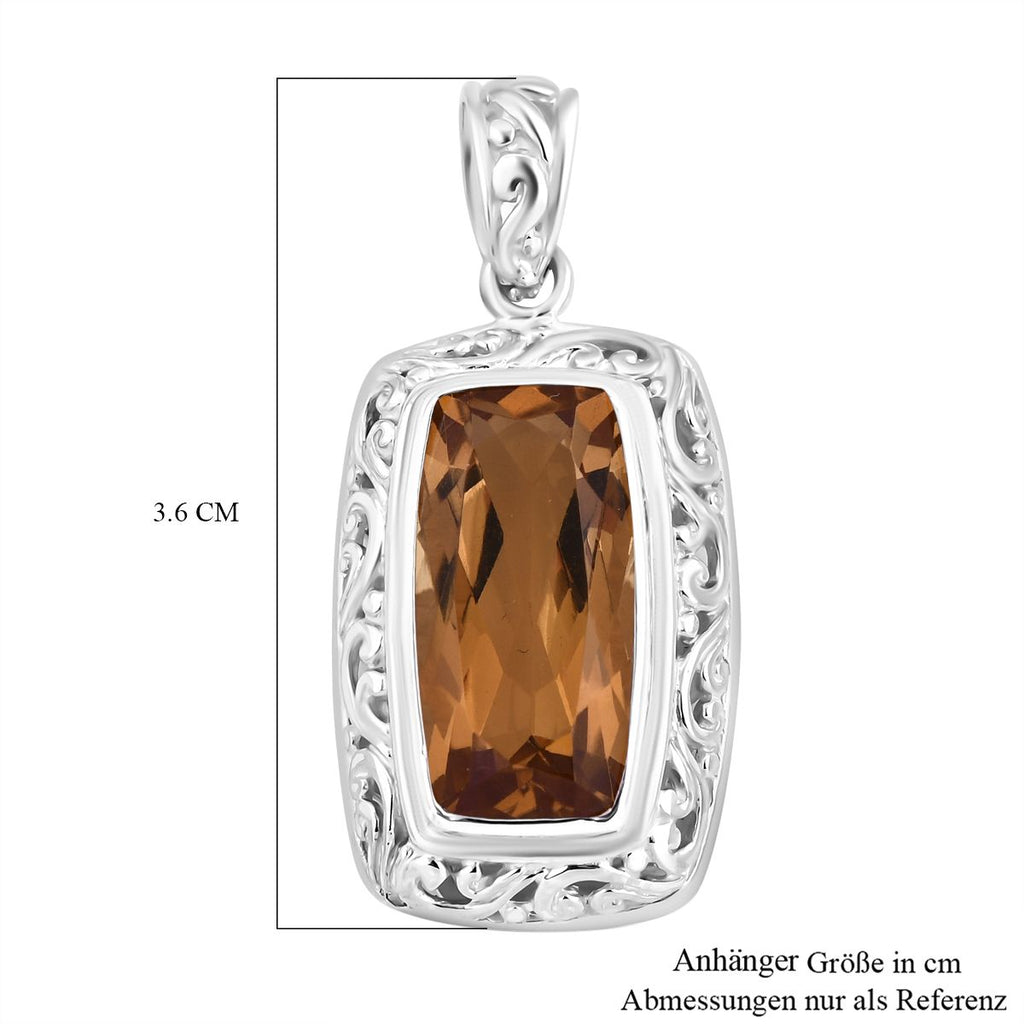 Royal Bali - Citrin Anhänger, 925 Silber ca. 8.05 ct
