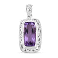 Royal Bali - Rose De France Amethyst Anhänger, 925 Silber ca. 8.48 ct