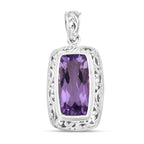 Royal Bali - Rose De France Amethyst Anhänger, 925 Silber ca. 8.48 ct