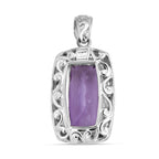 Royal Bali - Rose De France Amethyst Anhänger, 925 Silber ca. 8.48 ct