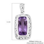 Royal Bali - Rose De France Amethyst Anhänger, 925 Silber ca. 8.48 ct