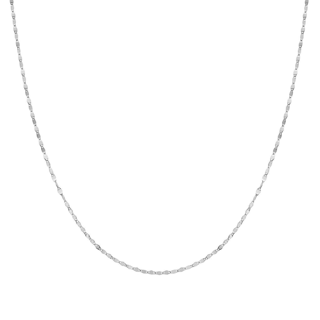 Prämie 950 Platin Flache Spiegel Kette ca. 56 cm ca. 2,70g