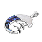 Abalone Muschel Anhänger 925 Silber 0.80 ct