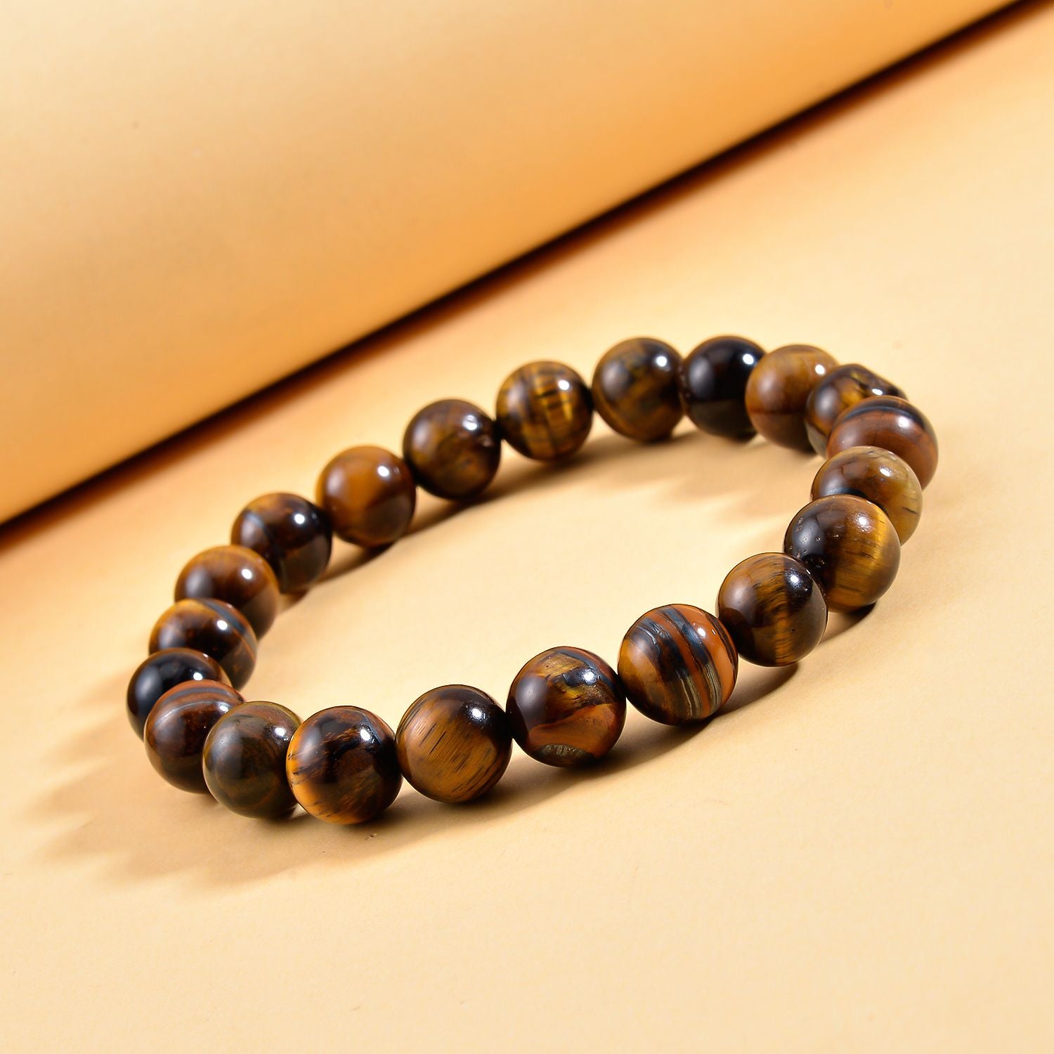 Gelbes Tigerauge Armband, (9-11mm), 18 cm, ca. 170.00 ct