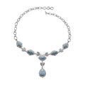 Royal Bali Kollektion - Larimar Halskette, 50 cm, 31.86 Ct.