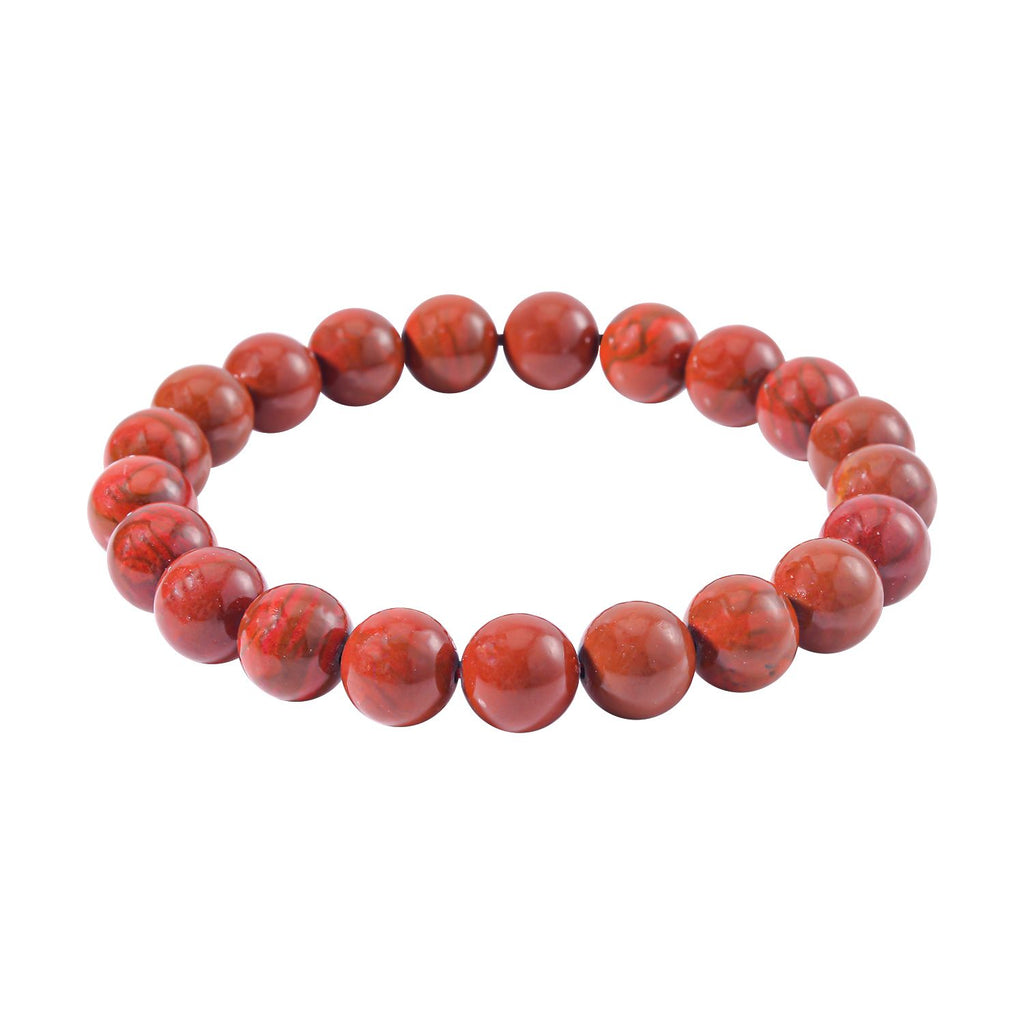 Roter Jaspis Armband, (9-11mm), 18 cm, ca. 170.00 ct