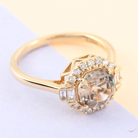 ILIANA AAA Turkizit und Diamant-Ring, SI G-H, 750 Gelbgold (Größe 20.00) ca. 1,80 ct