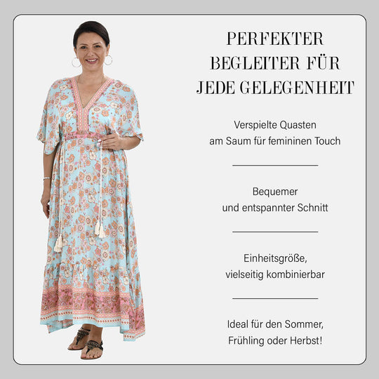 Sommerkleid mit Quasten, Einheitsgröße, pink