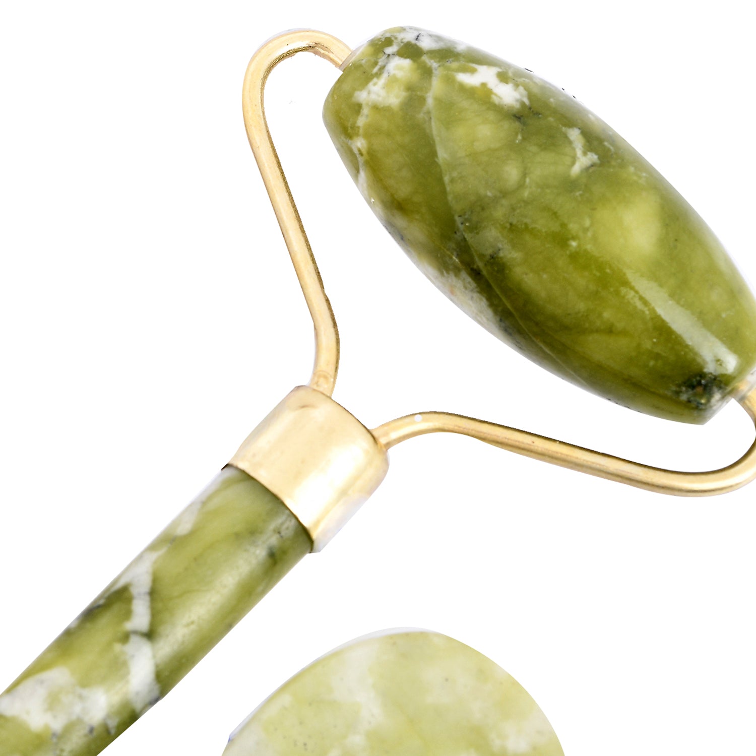 Peach Beauty Natural Gesichts Massagegerät, 1 Grüner Jaderoller + 1 Guasha