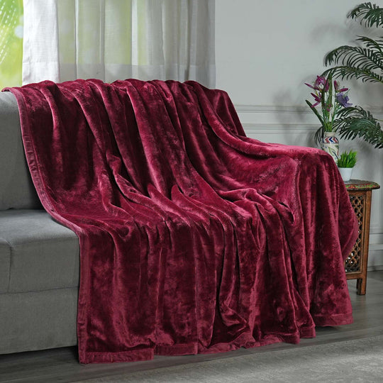 Premium Kuscheldecke aus 100% Mikrofaser, 450 gsm, Größe: 150x220 cm, grau