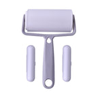 Auswaschbares Fusselroller-Set, 3-teilig,  Hauptroller 18x12x4,5cm, Mini-Streifen 7x1,5x1,5cm