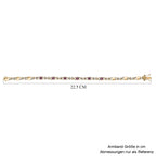 AA Lavendel-Spinell, Weißer Zirkon Armband ca. 20 cm 925 Silber Gelbgold Vermeil ca. 2,71 ct.