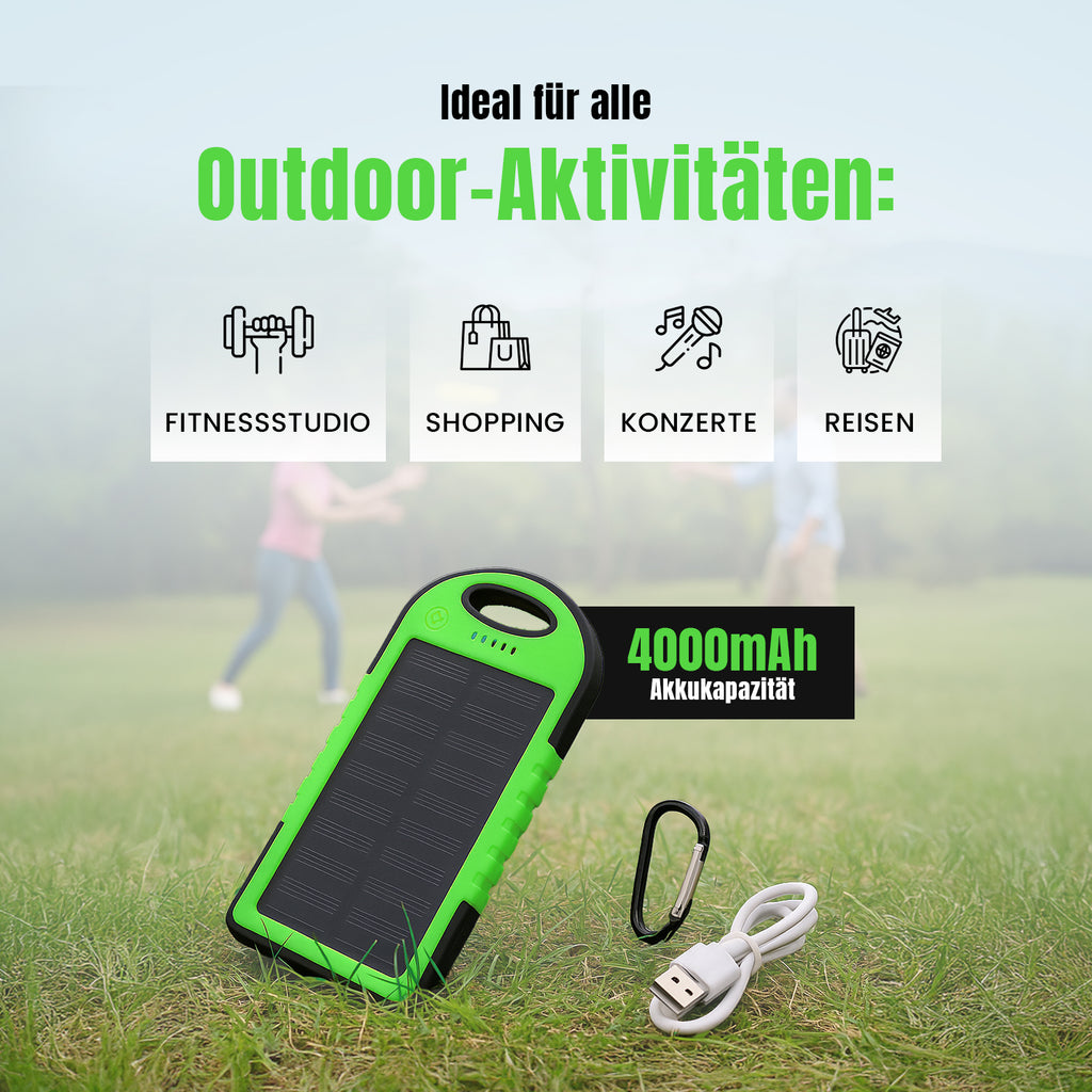 Homesmart 4er-Set Solar Powerbank mit LED-Licht