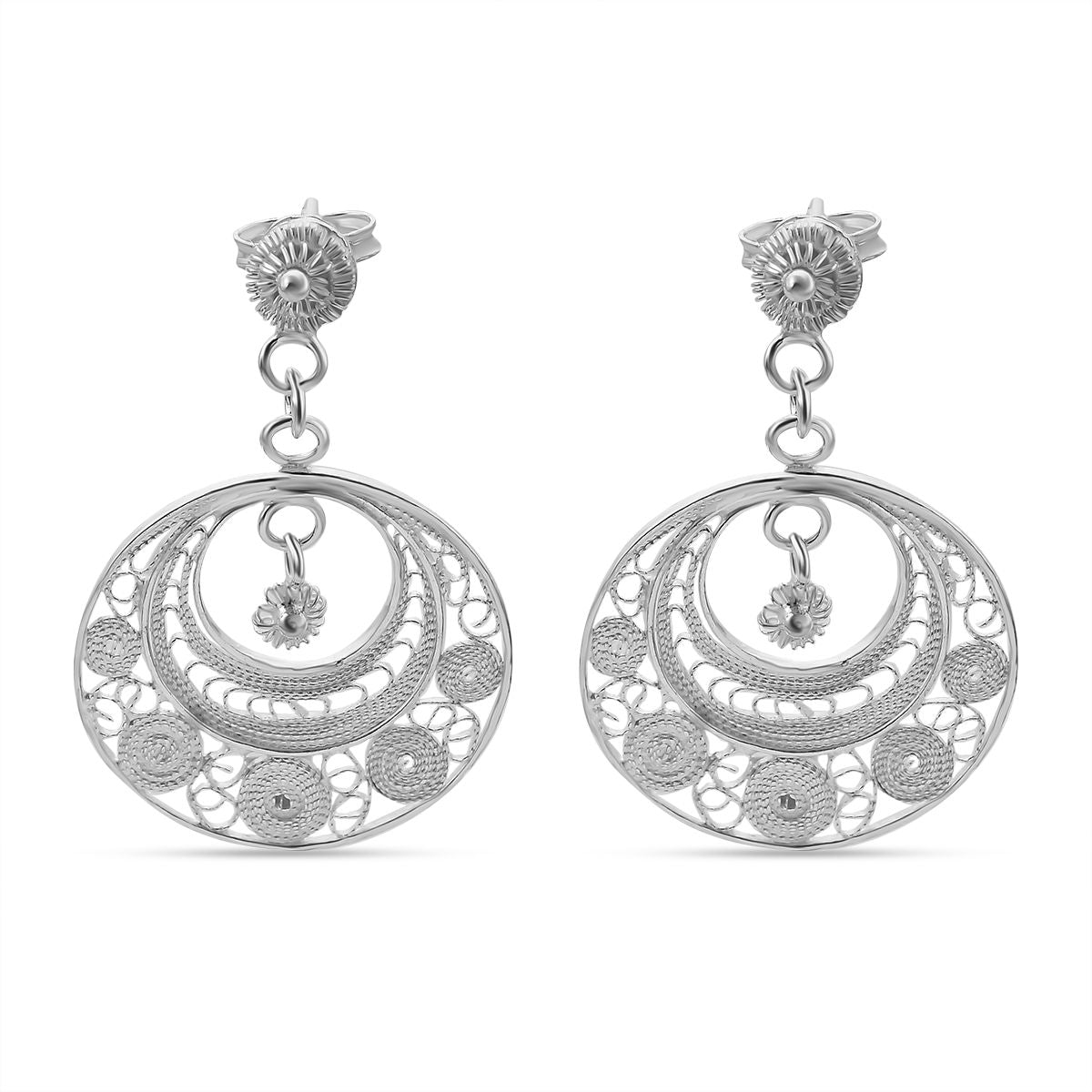 Royal Bali - 925 Silber Ohrringe, ca. 4,40g