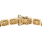 Natürlicher, äthiopischer Welo Opal Armband, ca. 19 cm 925 Silber Gelbgold Vermeil ca. 3.90 ct
