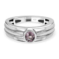 AA Natürlicher Tansanischer Lavendel-Spinell Ringe 925 Silber platiniert (Größe 17.00) ca. 0.43 ct