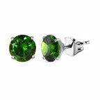Grüner Zirkonia Ohrringe, 925 Silber ca. 6.45 ct