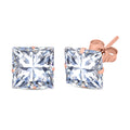 AAA Zirkonia Ohrringe, 585 Roségold ca. 2.50 ct