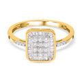 Weißer Diamant, I1 G-H SGL zertifiziert Ring, 585 Gold (Größe 17.00) ca. 0.50 ct