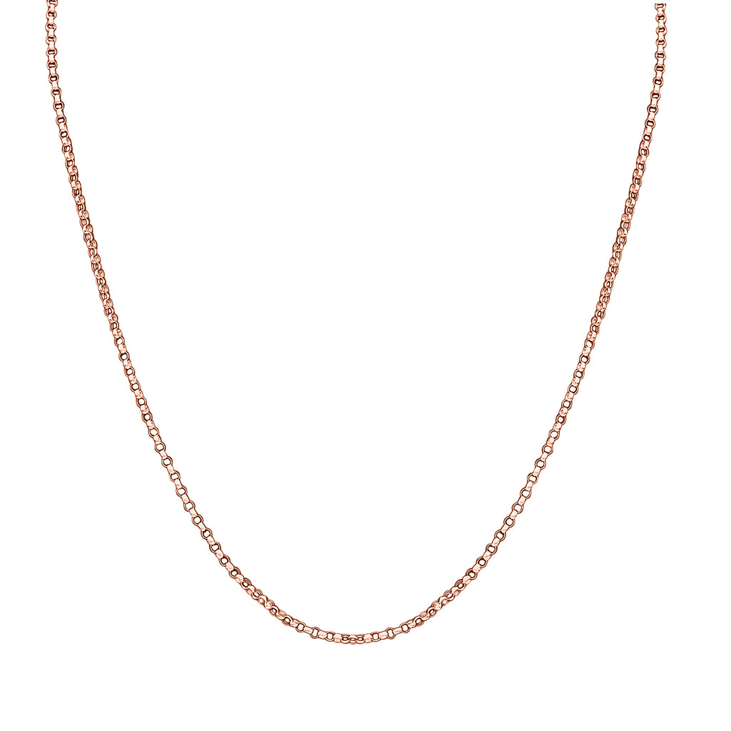 Erbskette, 375 Roségold ca. 40.5 cm