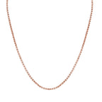 Erbskette, 375 Roségold ca. 40.5 cm