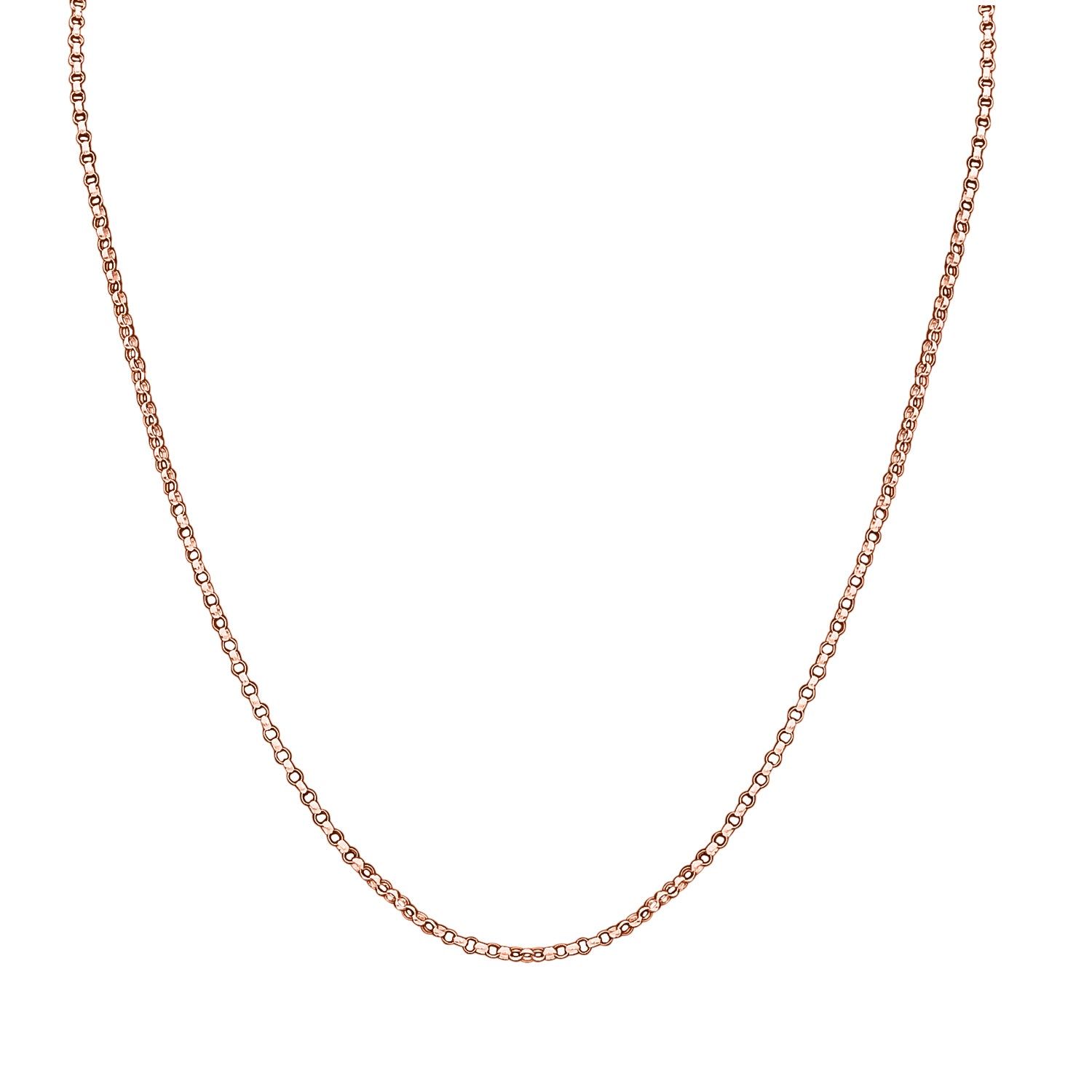 Erbskette, 375 Roségold ca. 40.5 cm