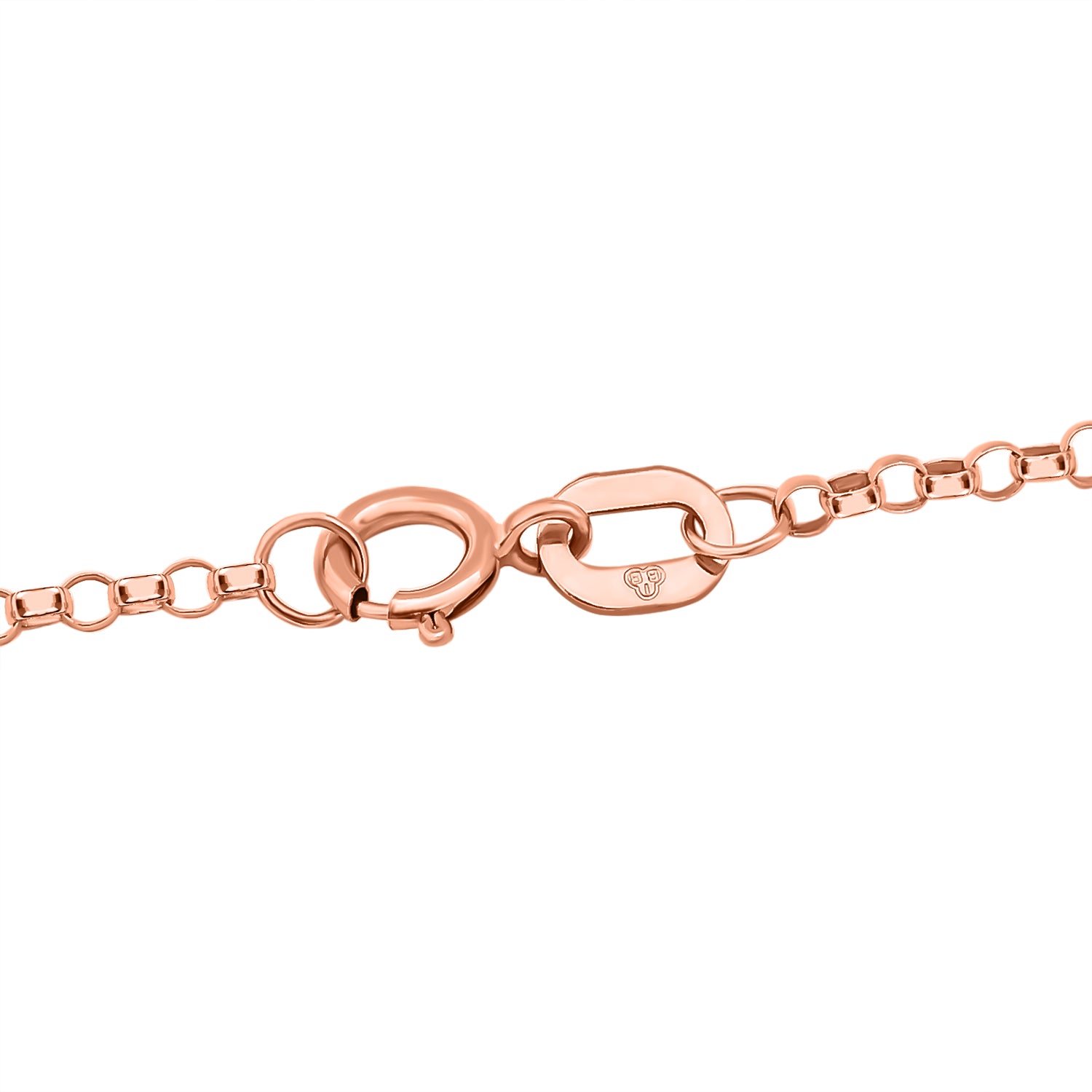 Erbskette, 375 Roségold ca. 40.5 cm