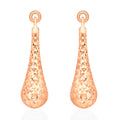 Ohrringe mit Diamantschliff in 375 Roségold