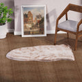 Luxury Edition: Kunstfell Teppich, Weiß Beige