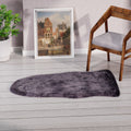Kunstfell Teppich, Grau