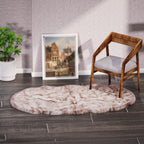 Luxury Edition: Wolkenweicher 2200 GSM Kunstfell Teppich 100x180 cm, weiß meliert