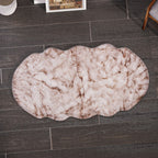 Luxury Edition: Wolkenweicher 2200 GSM Kunstfell Teppich 100x180 cm, weiß meliert