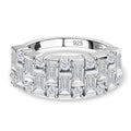 D'Joy Moissanit Ring 925 Silber Platiniert (Größe 17.00) ca. 1.56 ct