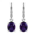 AA Lusaka Amethyst Solitär Ohrringe - 3,68 ct.