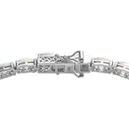 Natürlicher, äthiopischer Welo Opal Armband ca. 19 cm 925 Silber platiniert ca. 8,47 ct.