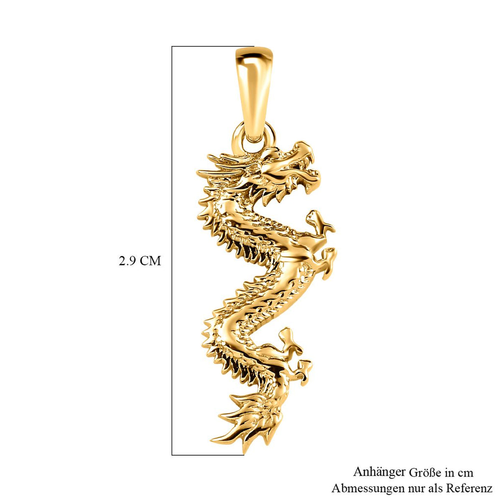 375 Gold Drachen Anhänger, ca. 1,41g