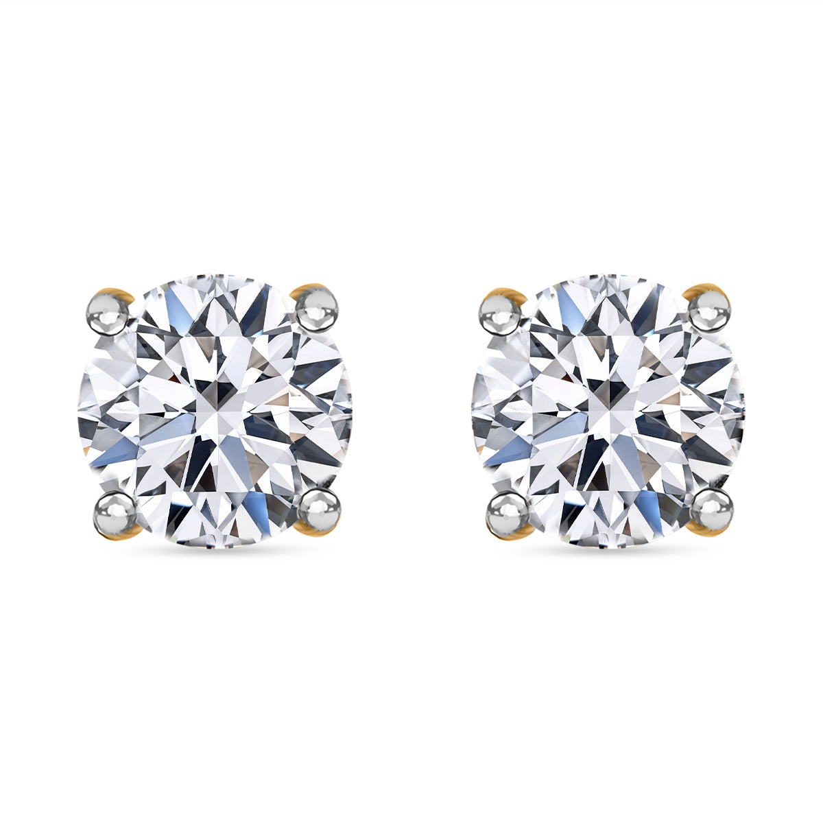 Lab grown Diamant-Ohrringe, IGI zertifiziert SI-GH Ohrringe, 585 gelbgold, ca. 0.50 ct