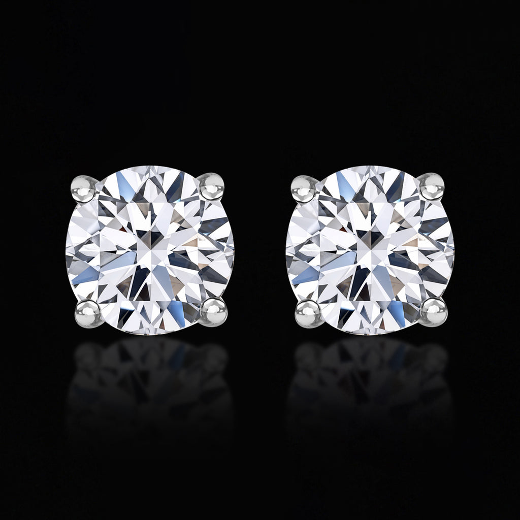 Lab-grown Diamant, IGI zertifiziert SI-GH Ohrringe, 585 Weißgold, ca. 0.50 ct