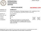 Lab-grown Diamant, IGI zertifiziert SI-GH Ohrringe, 585 Weißgold, ca. 0.50 ct