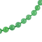 Grüne Jade Halskette ca. 45 cm 925 Silber rhodiniert ca. 198.95 ct