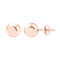 Kugel-Ohrstecker in 585 Roségold