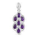 Afrikanischer Amethyst Anhänger 925 Silber ca. 1.32 ct