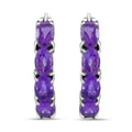 AA Lusaka Amethyst Inside-out-Creolen - 8,10 ct.