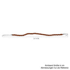Hessonit Granat Armband ca. 19 cm 925 Silber ca. 24.25 ct