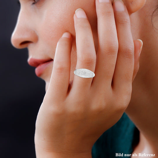 Weißer Diamant Ring, 925 Silber platiniert (Größe 18.00) ca. 0.50 ct